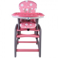 Scaun de masa 2 in 1 Kidscare roz