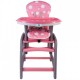 Scaun de masa 2 in 1 Kidscare roz