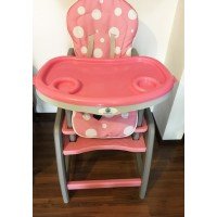 Scaun de masa 2 in 1 Kidscare roz